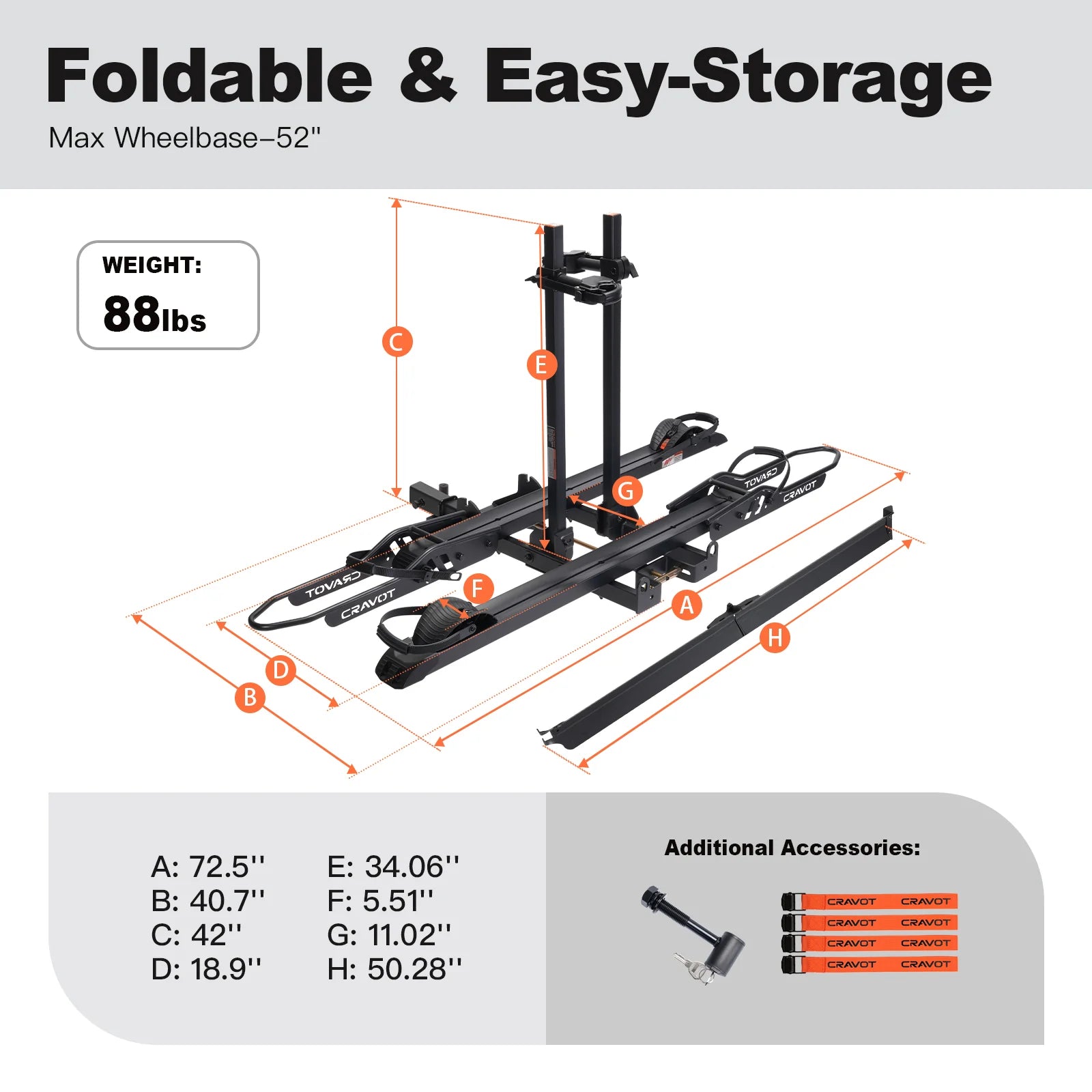 CyberRack S2 Hitch Bike Rack