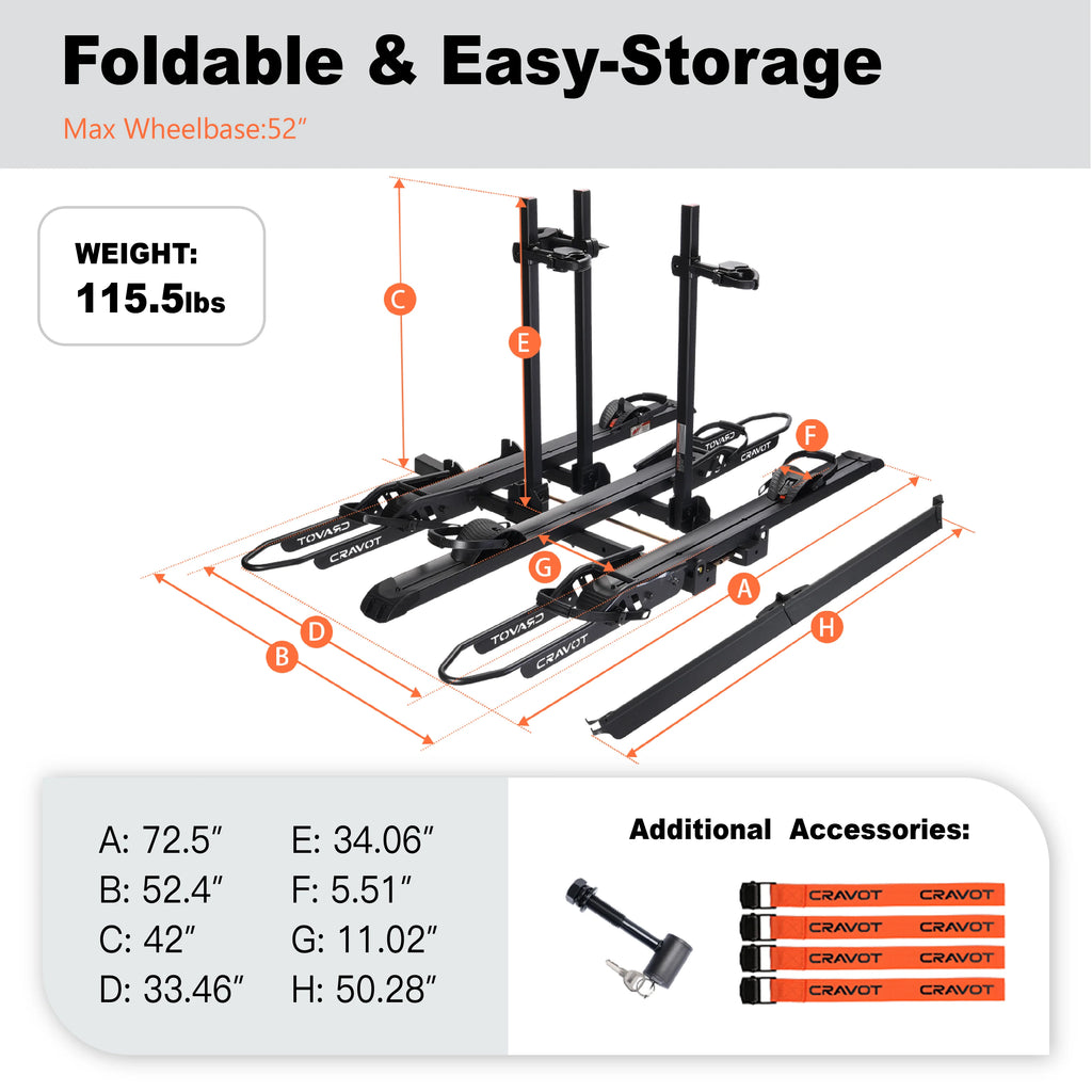 CyberRack S3 Hitch Bike Rack