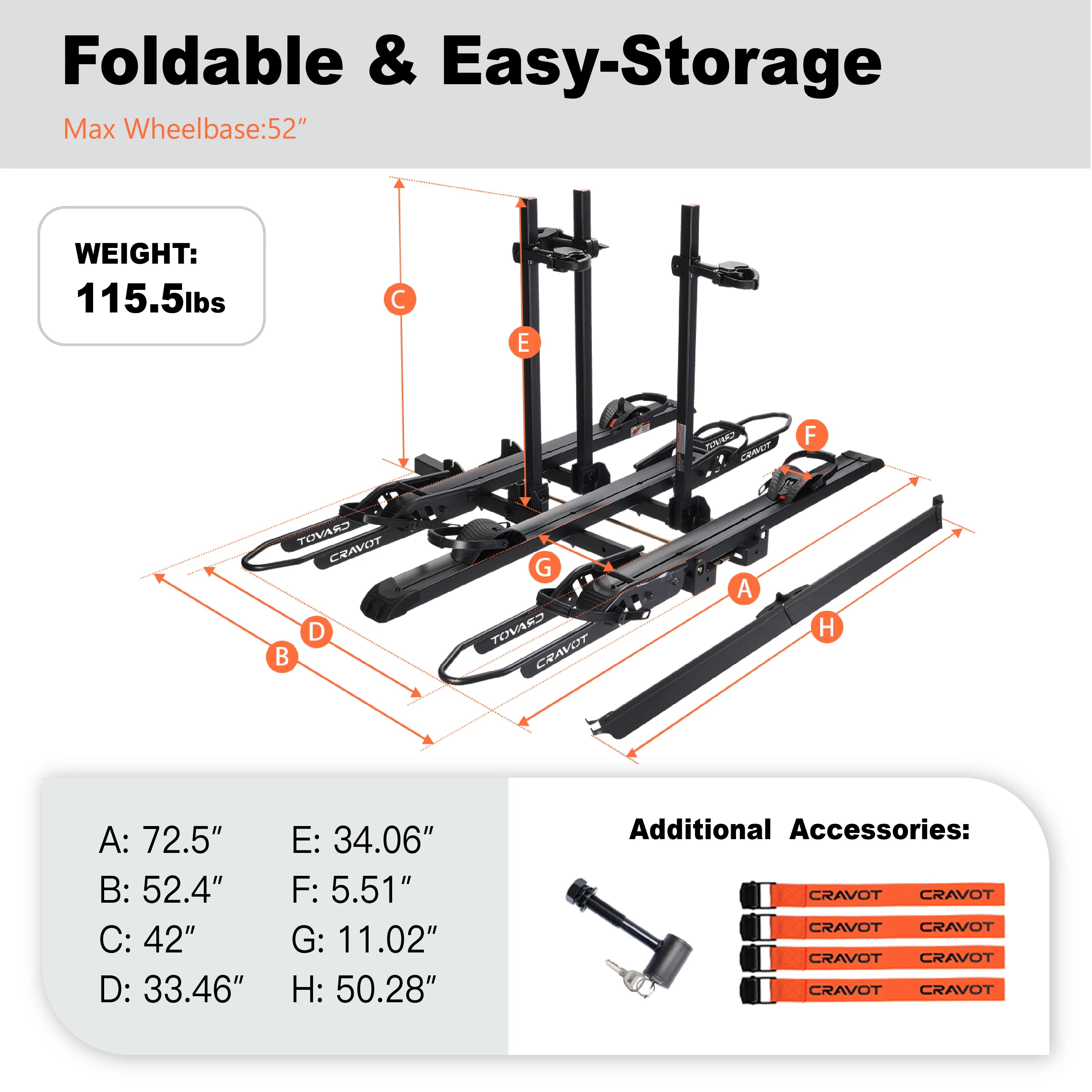 CyberRack S3 Hitch Bike Rack