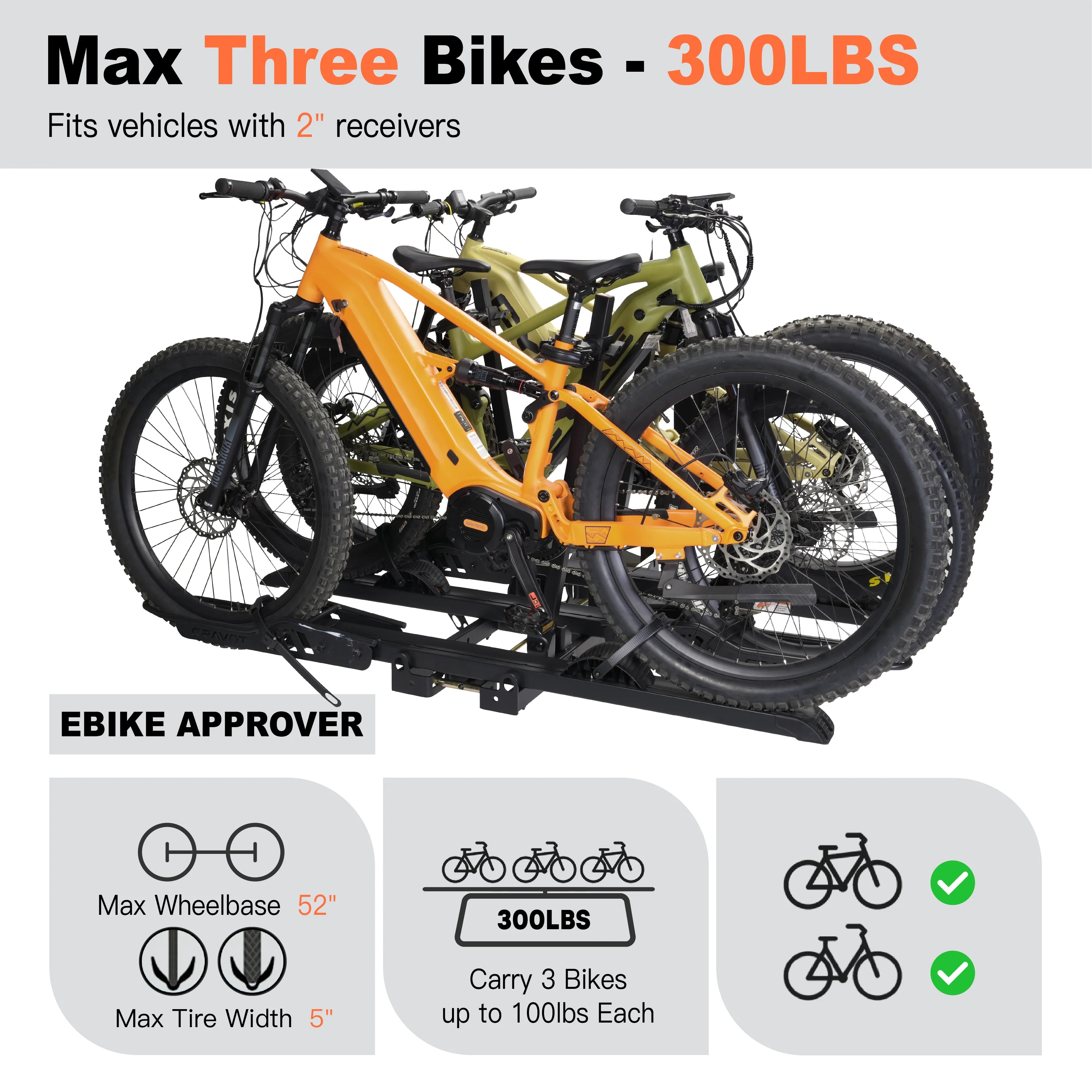 CyberRack S3 Hitch Bike Rack